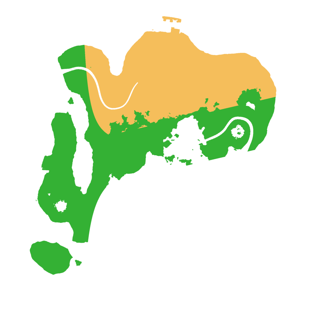 Biome Rust Map: Procedural Map, Size: 2500, Seed: 59845