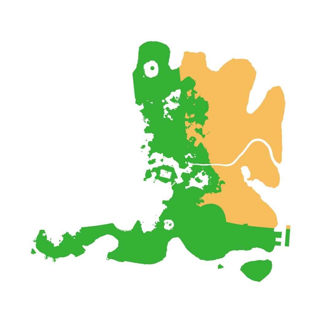 Biome Rust Map: Procedural Map, Size: 3000, Seed: 376654748