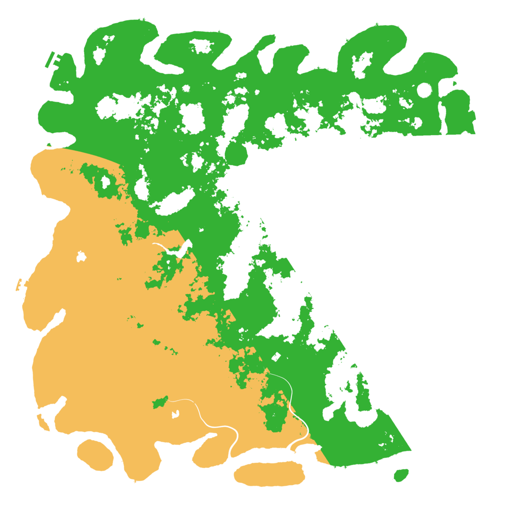 Biome Rust Map: Procedural Map, Size: 6000, Seed: 4861775