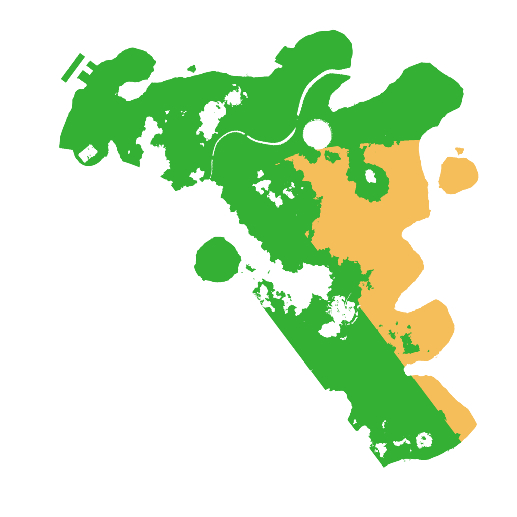 Biome Rust Map: Procedural Map, Size: 3200, Seed: 42069651