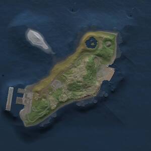 Thumbnail Rust Map: Procedural Map, Size: 1300, Seed: 1804956089, 2 Monuments