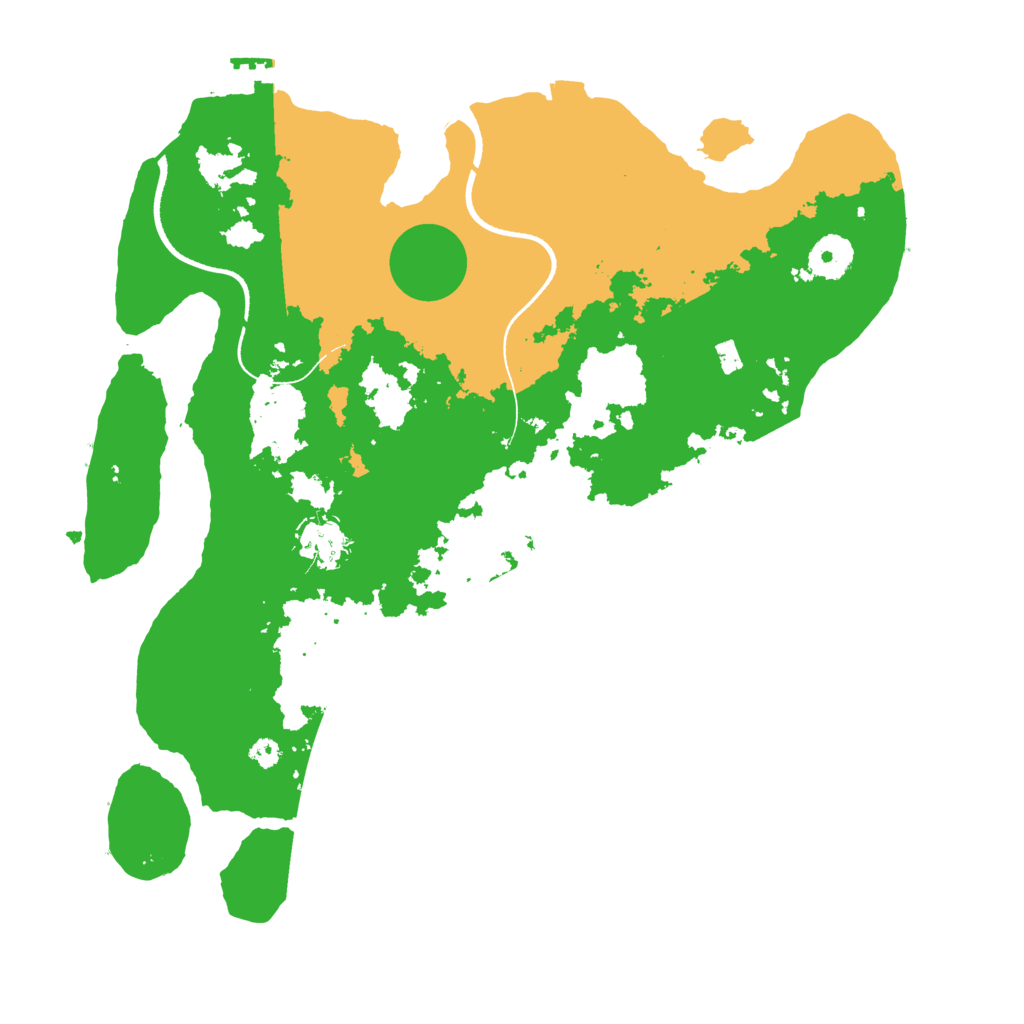 Biome Rust Map: Procedural Map, Size: 3500, Seed: 16843258