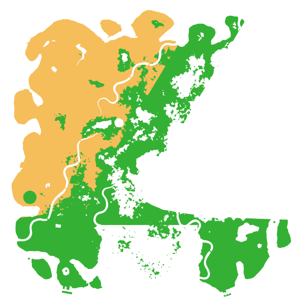 Biome Rust Map: Procedural Map, Size: 6000, Seed: 23146