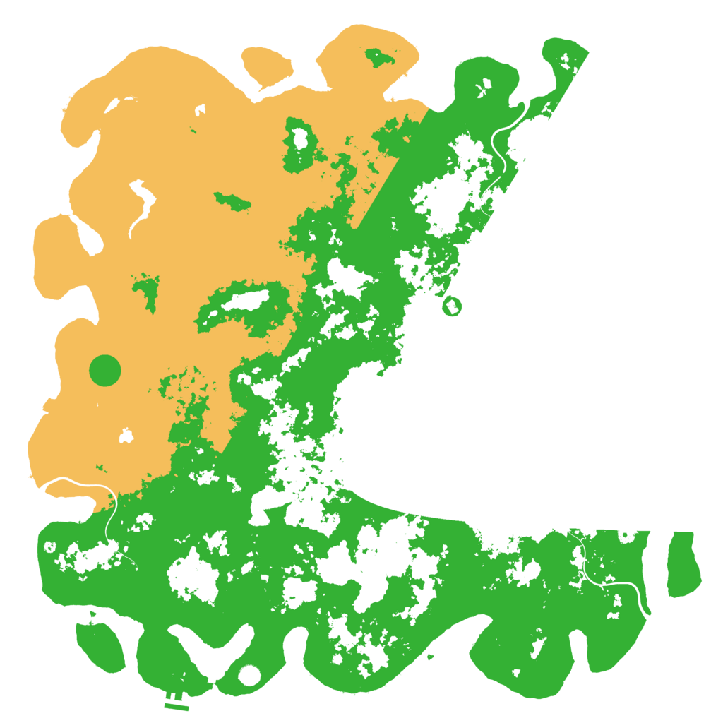 Biome Rust Map: Procedural Map, Size: 6000, Seed: 23146