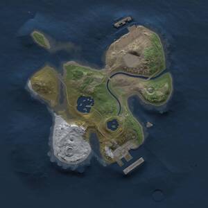 Thumbnail Rust Map: Procedural Map, Size: 1800, Seed: 832475613, 4 Monuments