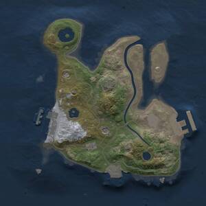 Thumbnail Rust Map: Procedural Map, Size: 2000, Seed: 542723037, 5 Monuments