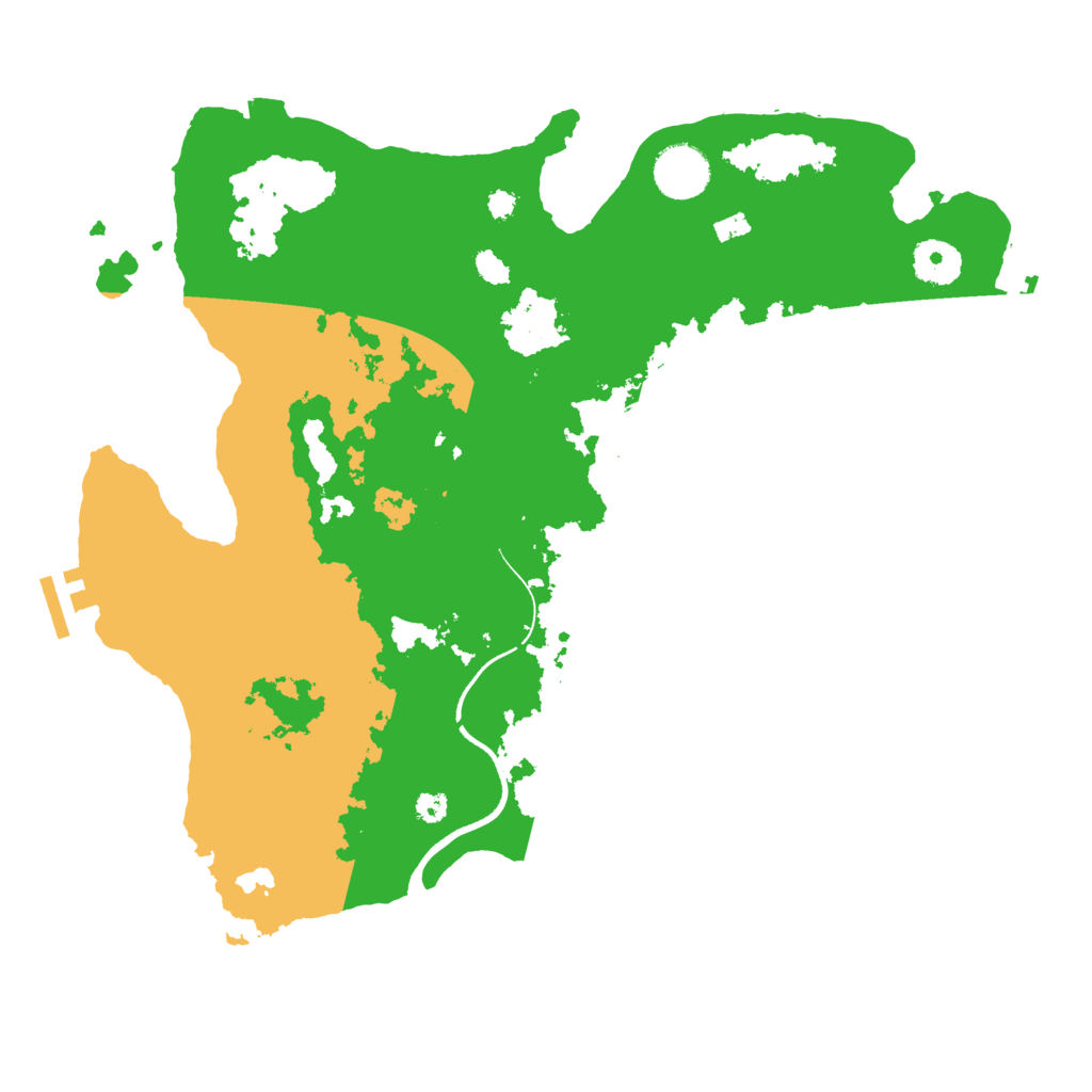 Biome Rust Map: Procedural Map, Size: 3500, Seed: 376694234