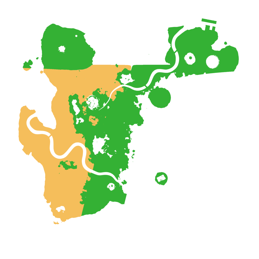 Biome Rust Map: Procedural Map, Size: 3500, Seed: 376694234