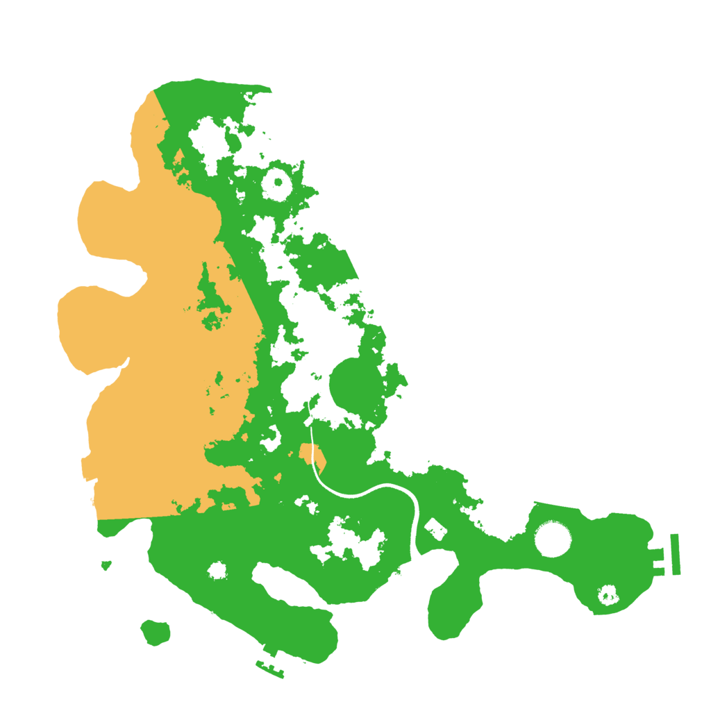 Biome Rust Map: Procedural Map, Size: 3500, Seed: 608614972