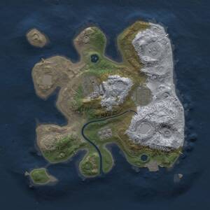 Thumbnail Rust Map: Procedural Map, Size: 2500, Seed: 996942316, 7 Monuments