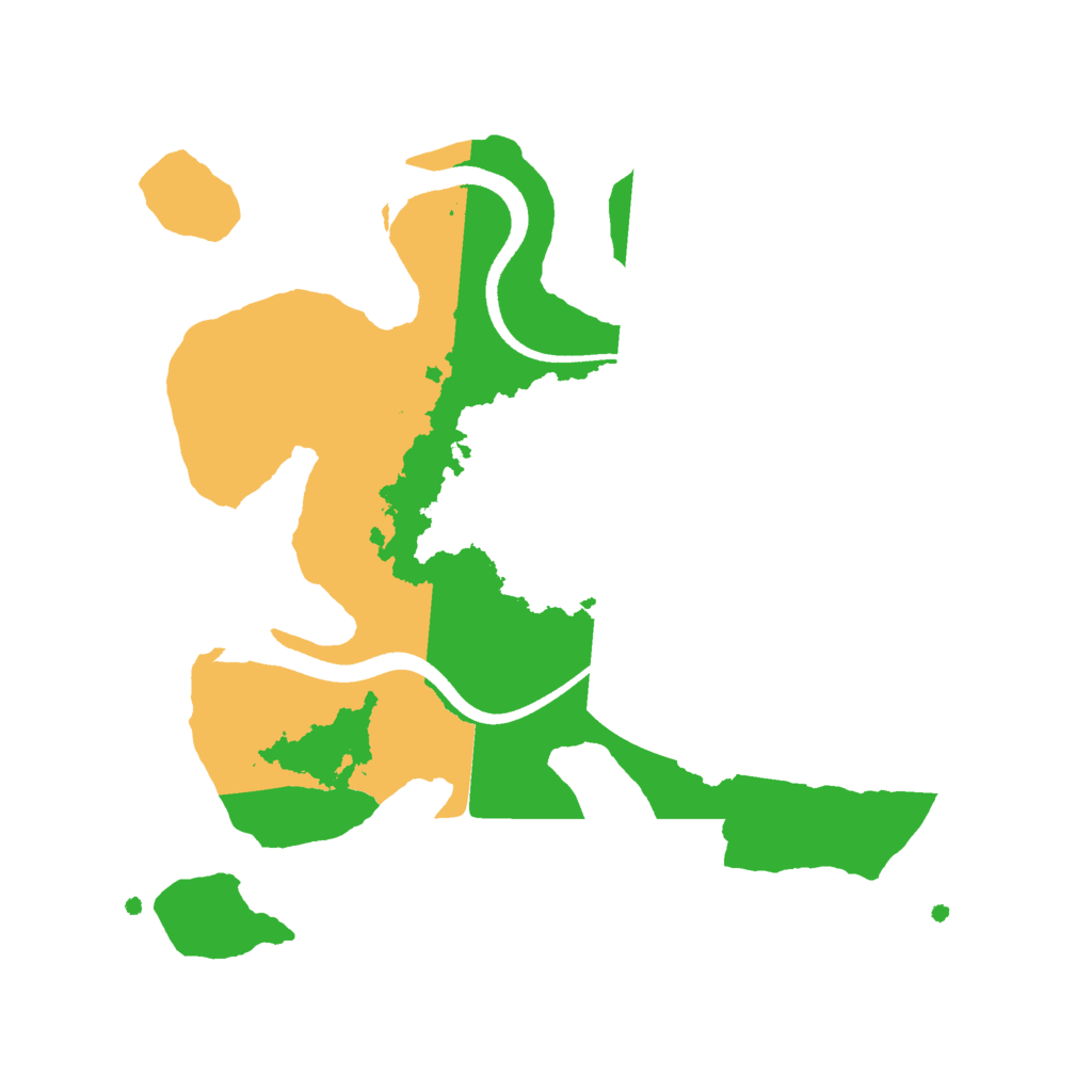 Biome Rust Map: Procedural Map, Size: 2500, Seed: 996942316
