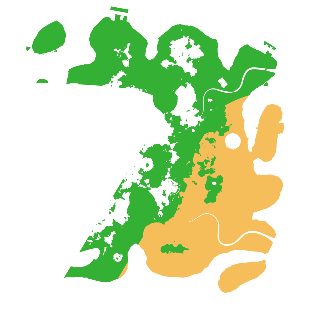 Biome Rust Map: Procedural Map, Size: 3500, Seed: 569909164