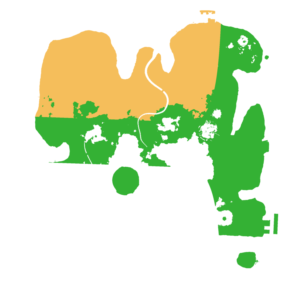 Biome Rust Map: Procedural Map, Size: 3000, Seed: 6854927
