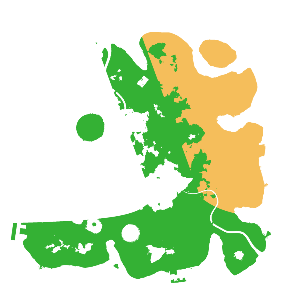 Biome Rust Map: Procedural Map, Size: 3000, Seed: 16733