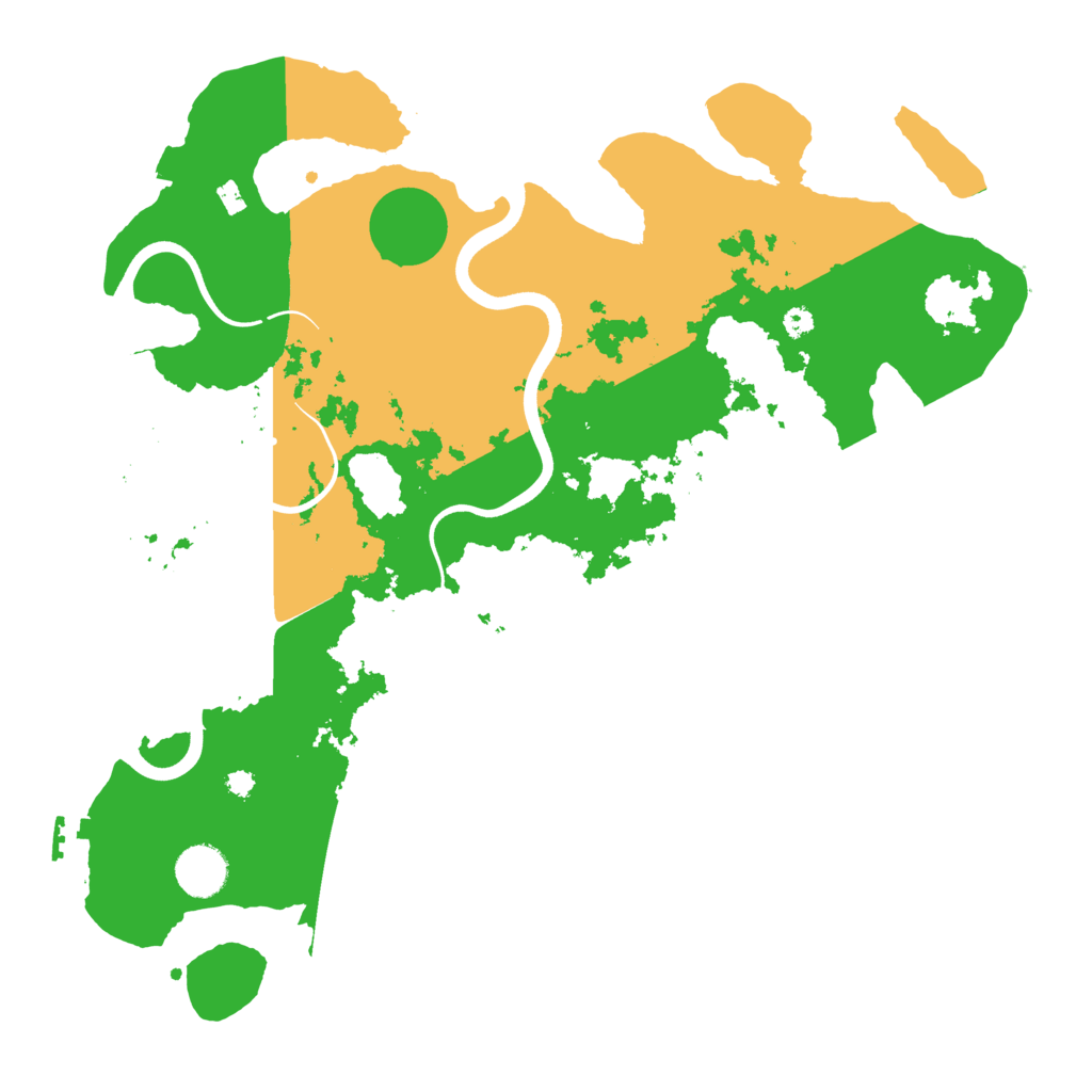 Biome Rust Map: Procedural Map, Size: 3700, Seed: 481981