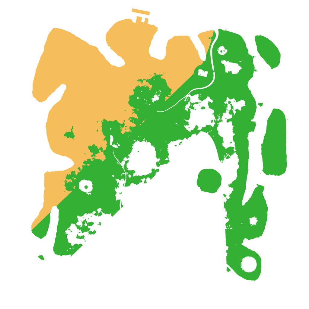 Biome Rust Map: Procedural Map, Size: 3500, Seed: 908041907