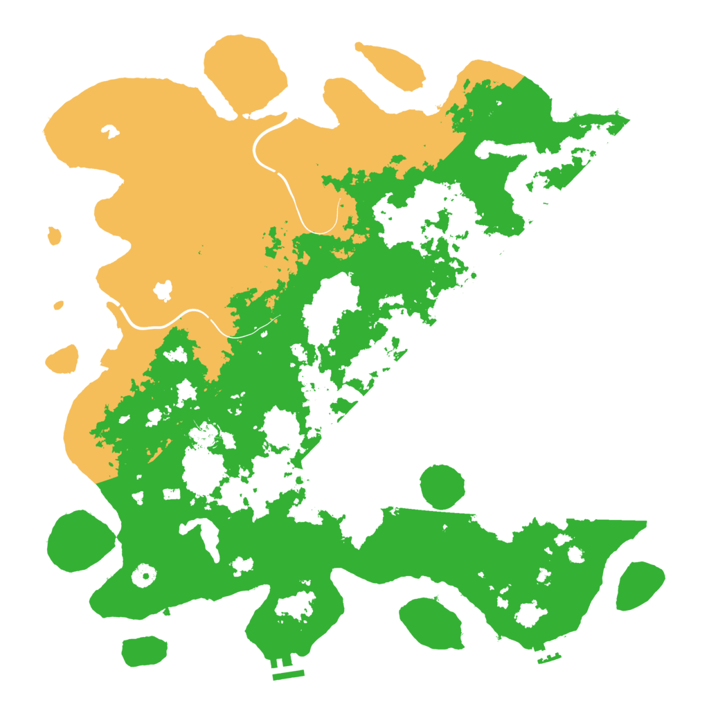 Biome Rust Map: Procedural Map, Size: 4500, Seed: 305744810