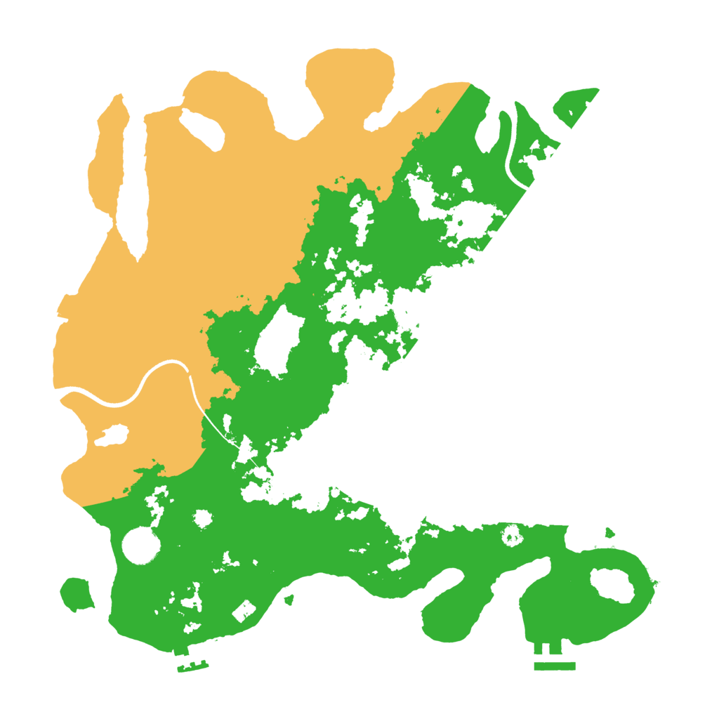 Biome Rust Map: Procedural Map, Size: 3500, Seed: 377714543