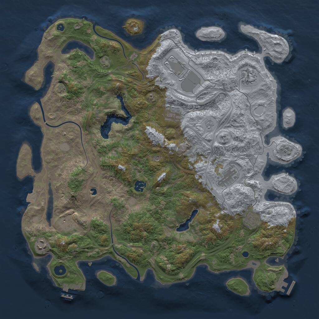 Rust Map: Procedural Map, Size: 4250, Seed: 8379, 15 Monuments