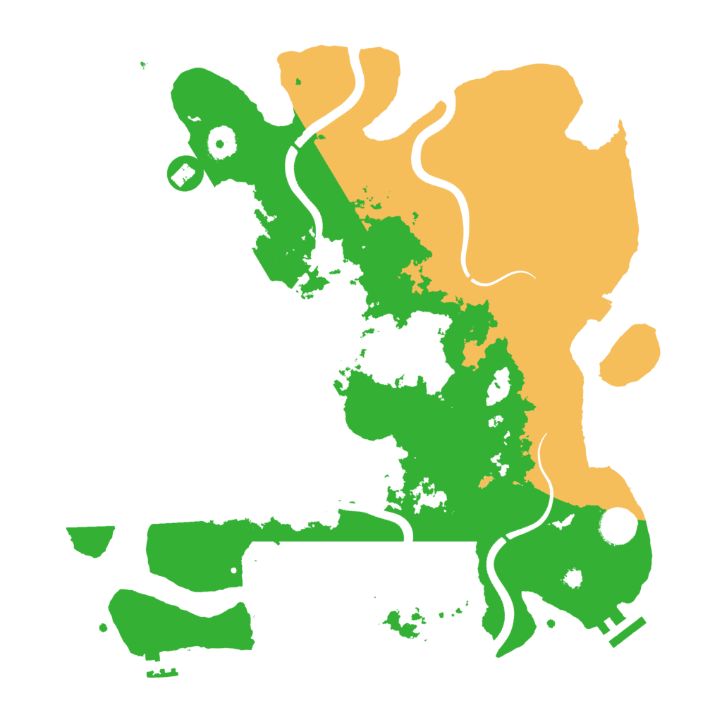 Biome Rust Map: Procedural Map, Size: 3500, Seed: 308789447