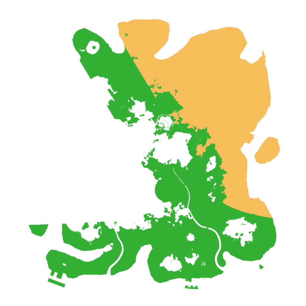 Biome Rust Map: Procedural Map, Size: 3500, Seed: 308789447