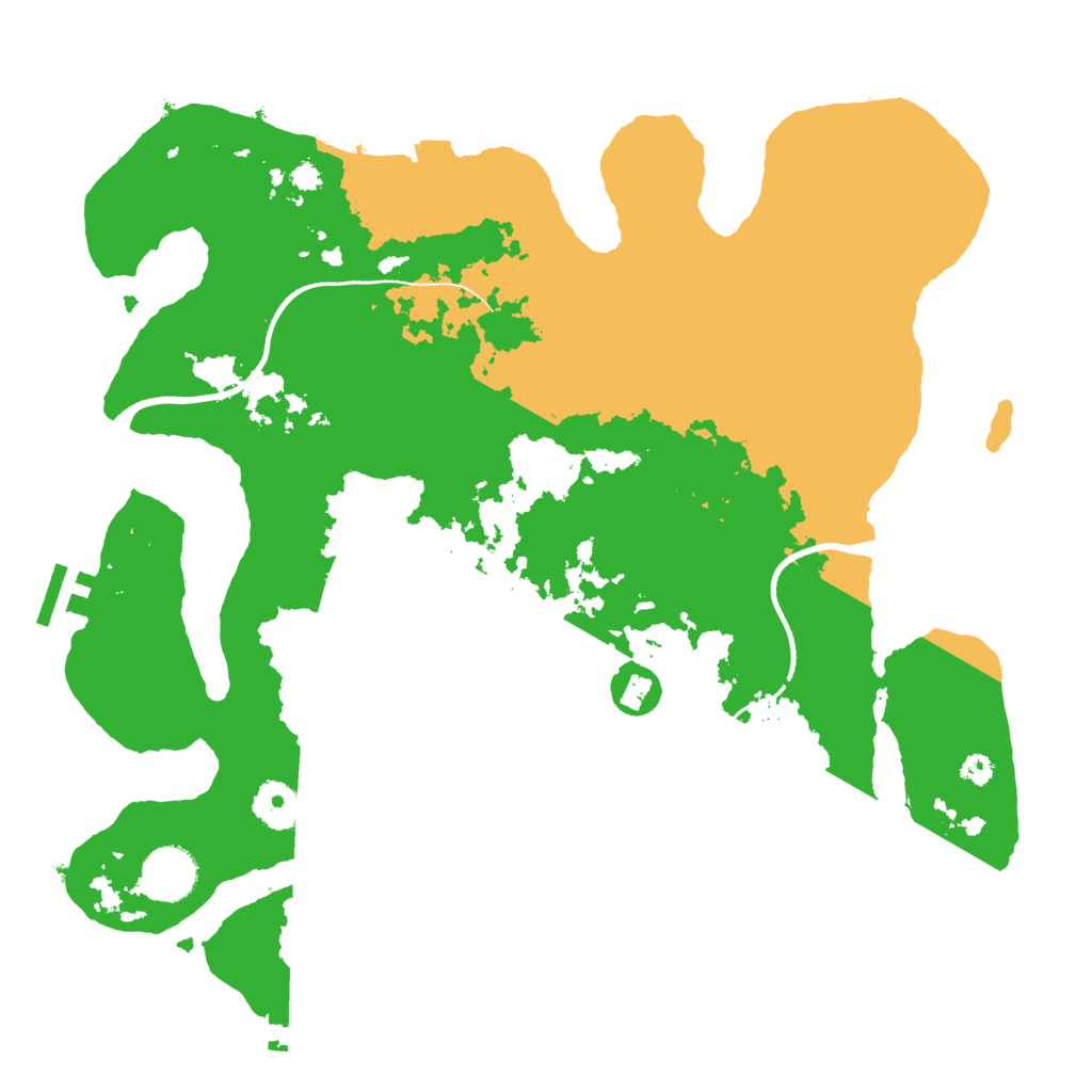 Biome Rust Map: Procedural Map, Size: 3500, Seed: 594279889