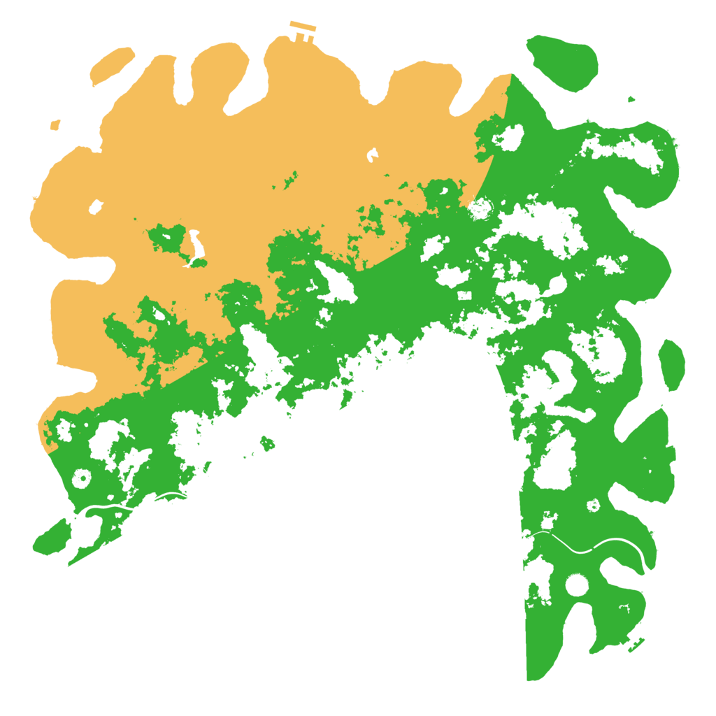 Biome Rust Map: Procedural Map, Size: 5500, Seed: 2024100500