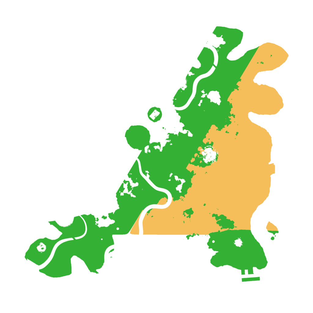 Biome Rust Map: Procedural Map, Size: 3500, Seed: 576970004