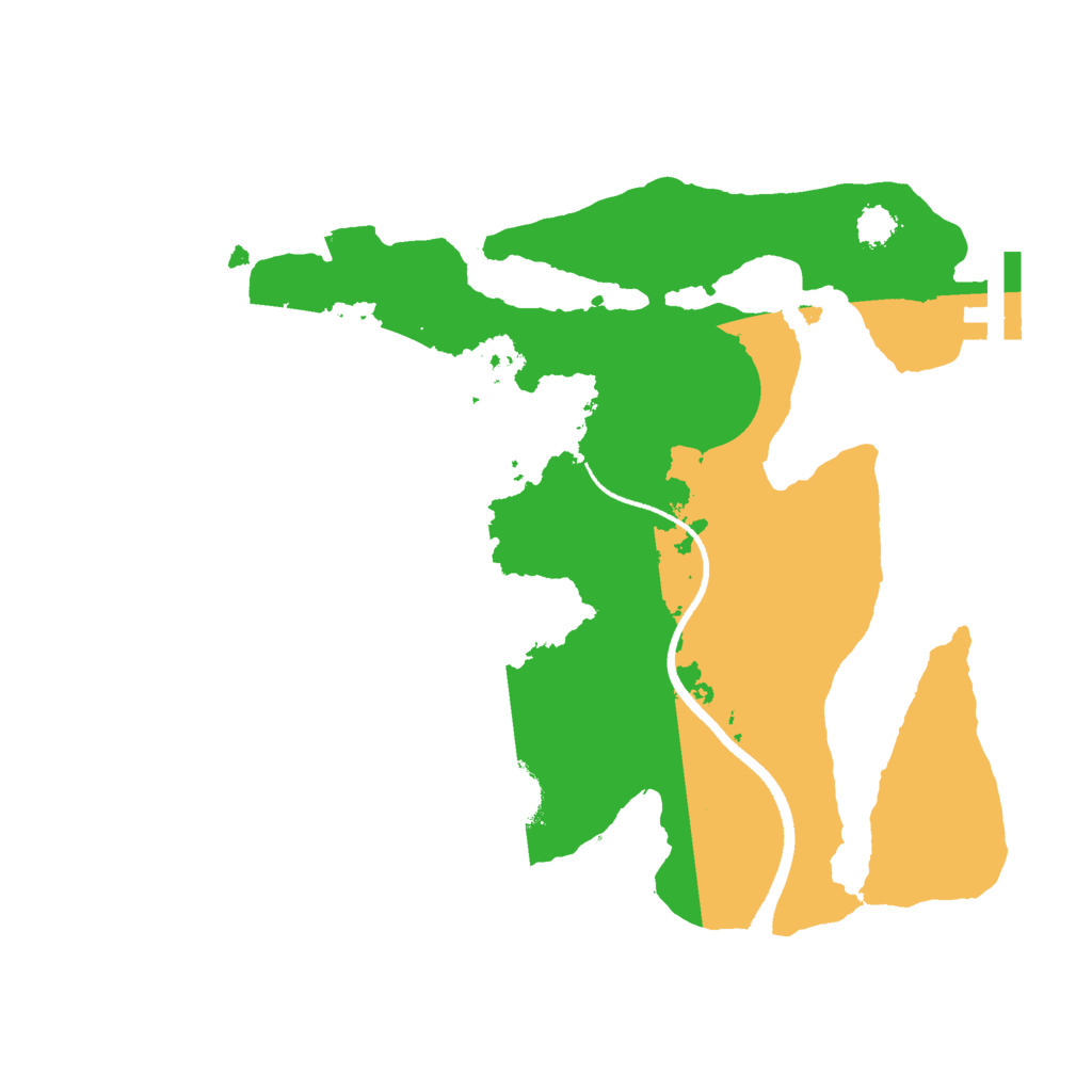 Biome Rust Map: Procedural Map, Size: 2500, Seed: 1077574750