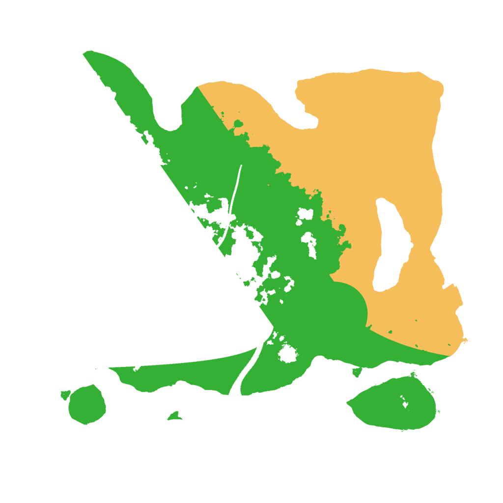 Biome Rust Map: Procedural Map, Size: 2500, Seed: 392718