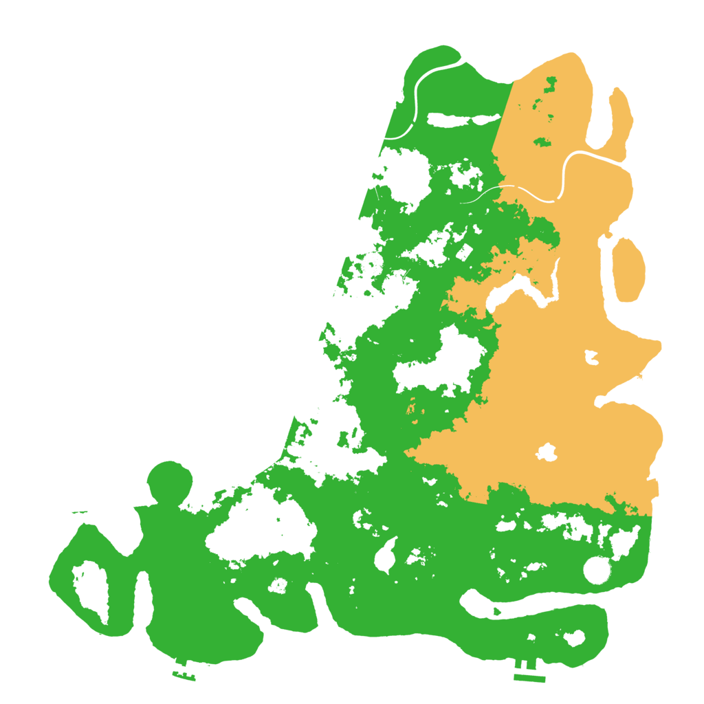Biome Rust Map: Procedural Map, Size: 4500, Seed: 3131