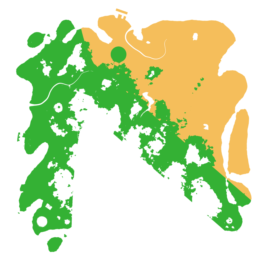 Biome Rust Map: Procedural Map, Size: 4500, Seed: 50004