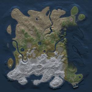 Thumbnail Rust Map: Procedural Map, Size: 4000, Seed: 120078896, 16 Monuments