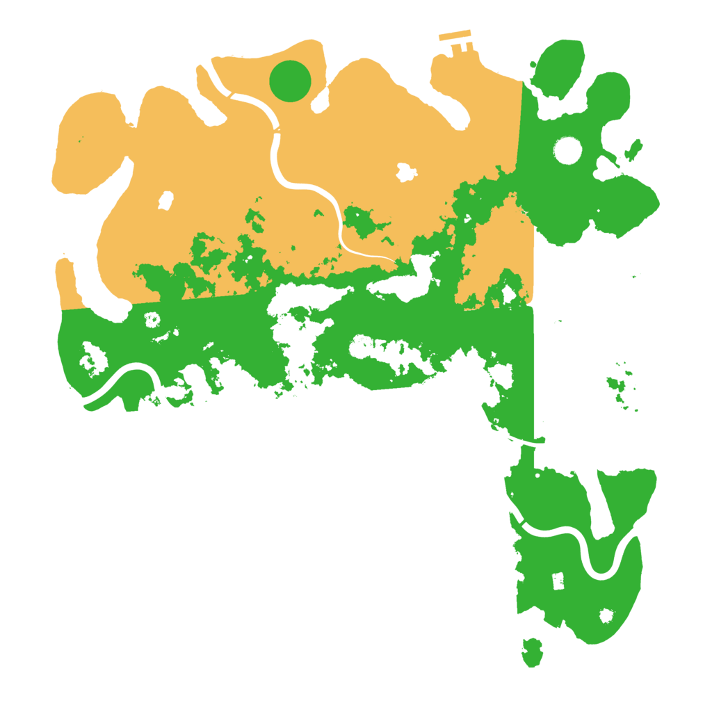 Biome Rust Map: Procedural Map, Size: 4500, Seed: 762852