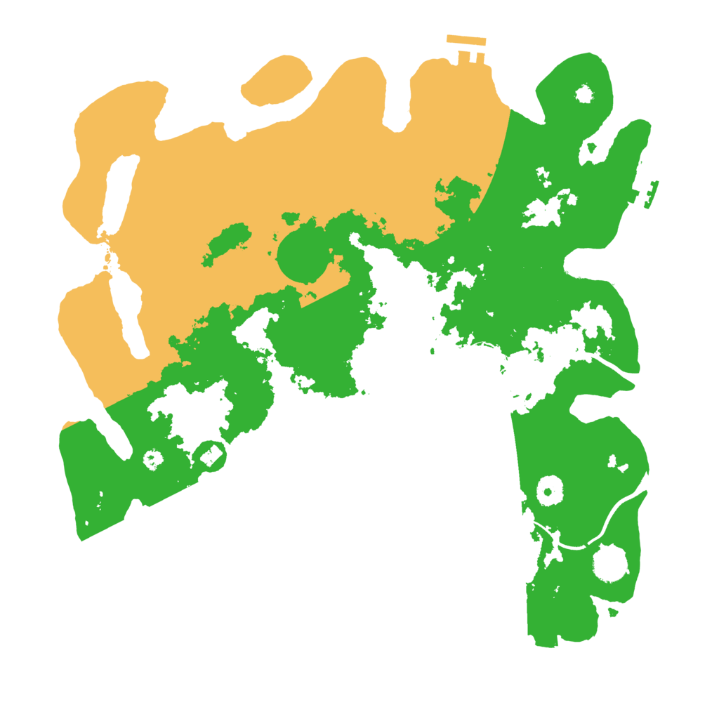 Biome Rust Map: Procedural Map, Size: 3700, Seed: 9898867