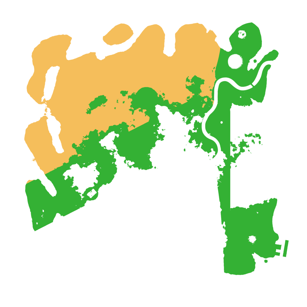 Biome Rust Map: Procedural Map, Size: 3700, Seed: 9898867