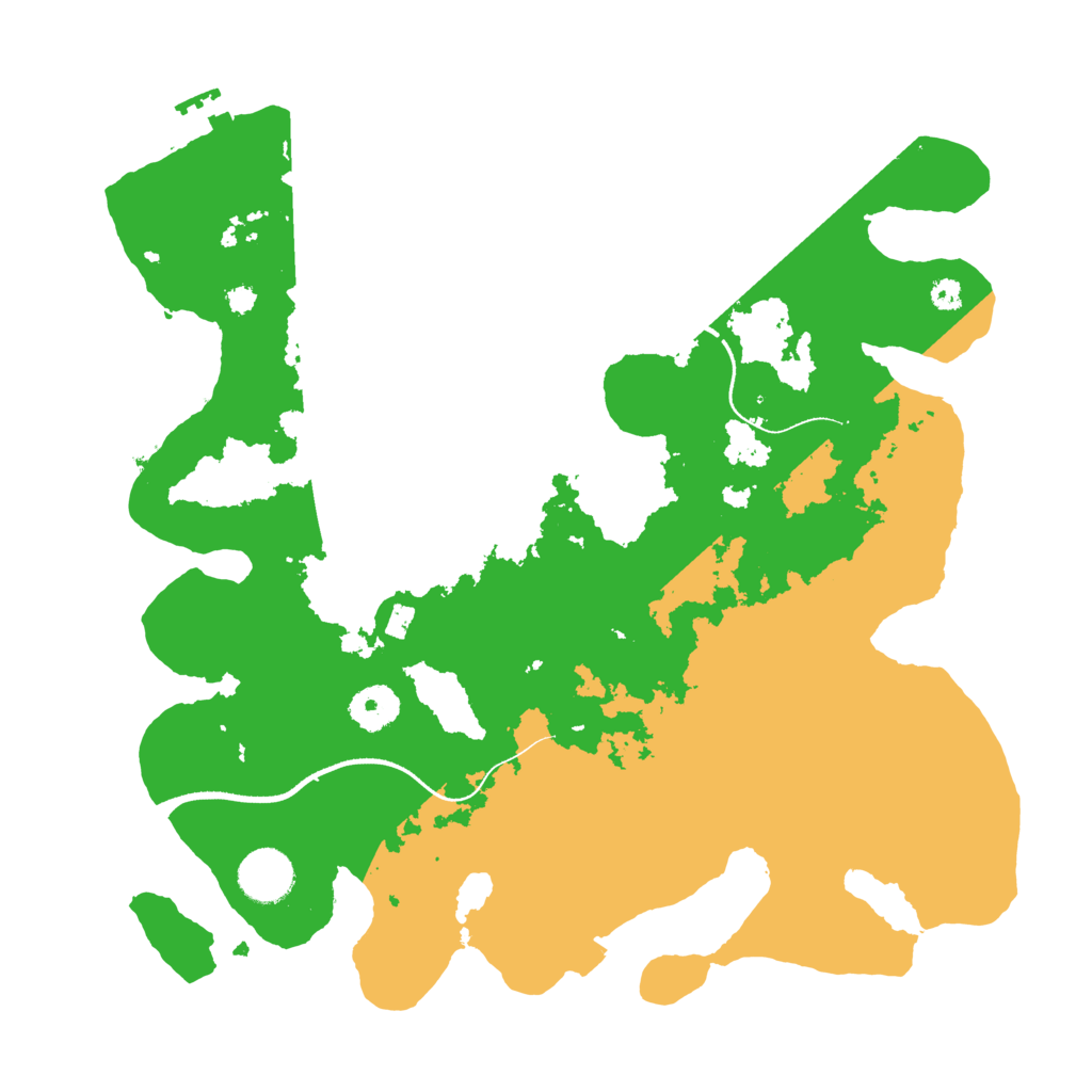 Biome Rust Map: Procedural Map, Size: 3500, Seed: 513129313