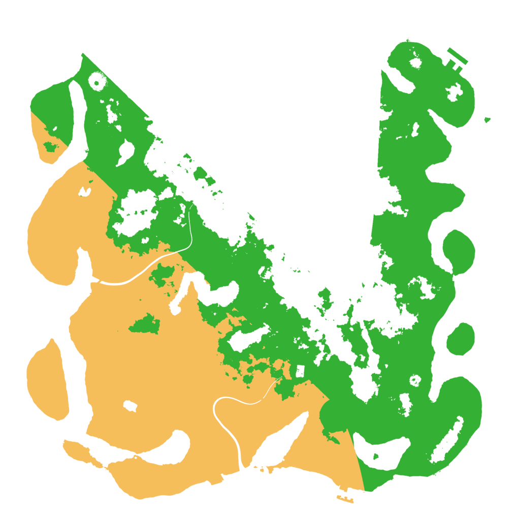 Biome Rust Map: Procedural Map, Size: 4500, Seed: 1991882876