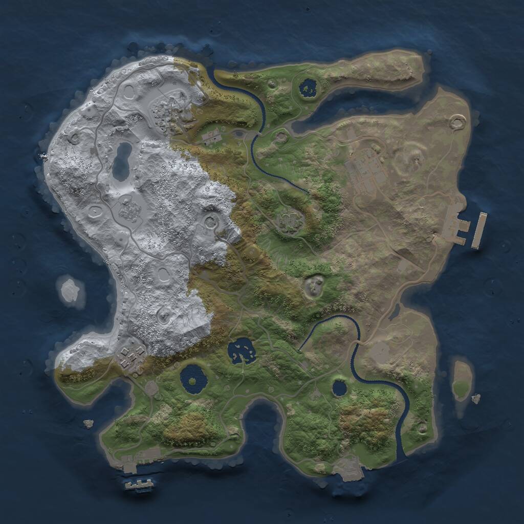 Rust Map: Procedural Map, Size: 2850, Seed: 67823565, 10 Monuments