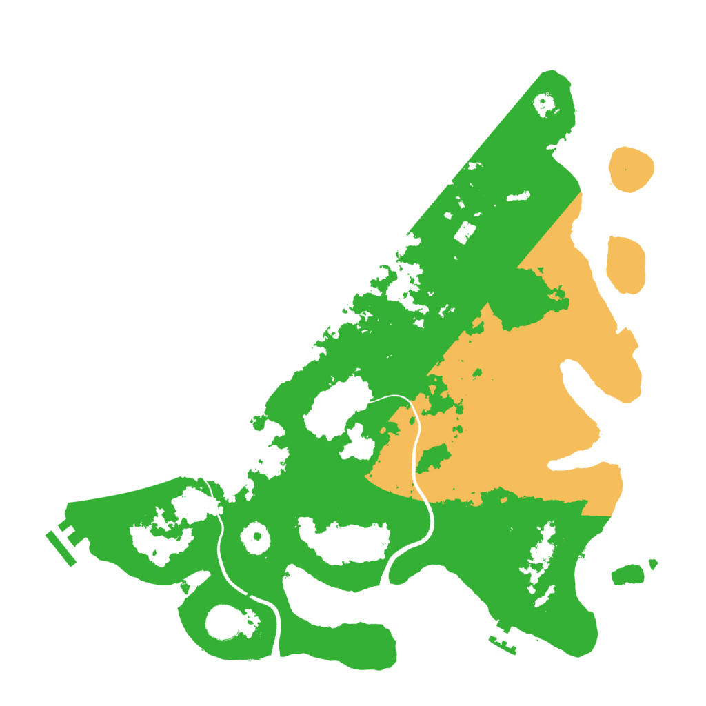 Biome Rust Map: Procedural Map, Size: 3500, Seed: 17762