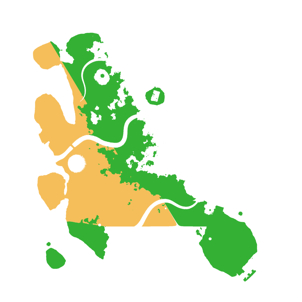 Biome Rust Map: Procedural Map, Size: 3000, Seed: 779232257