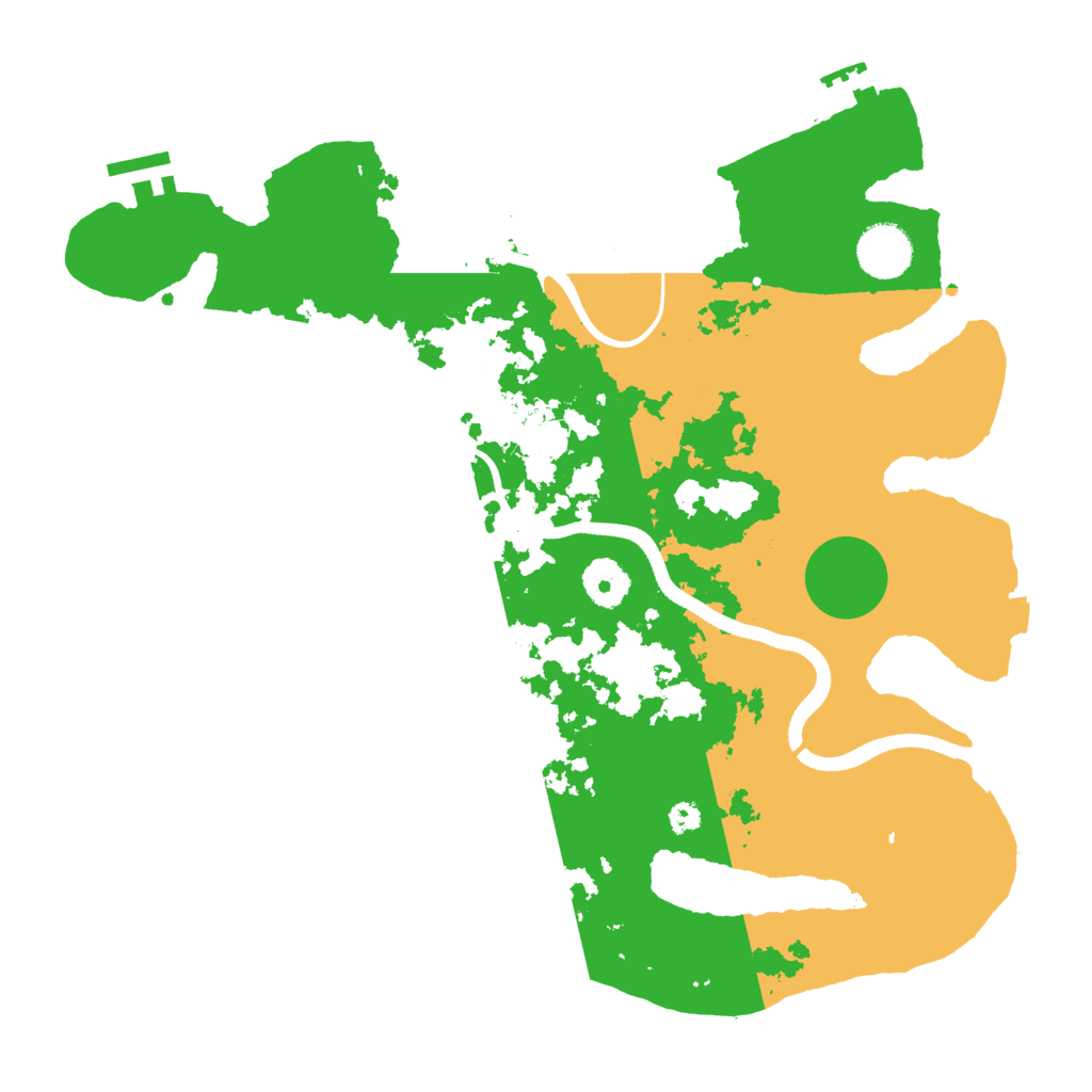 Biome Rust Map: Procedural Map, Size: 3500, Seed: 2137715885