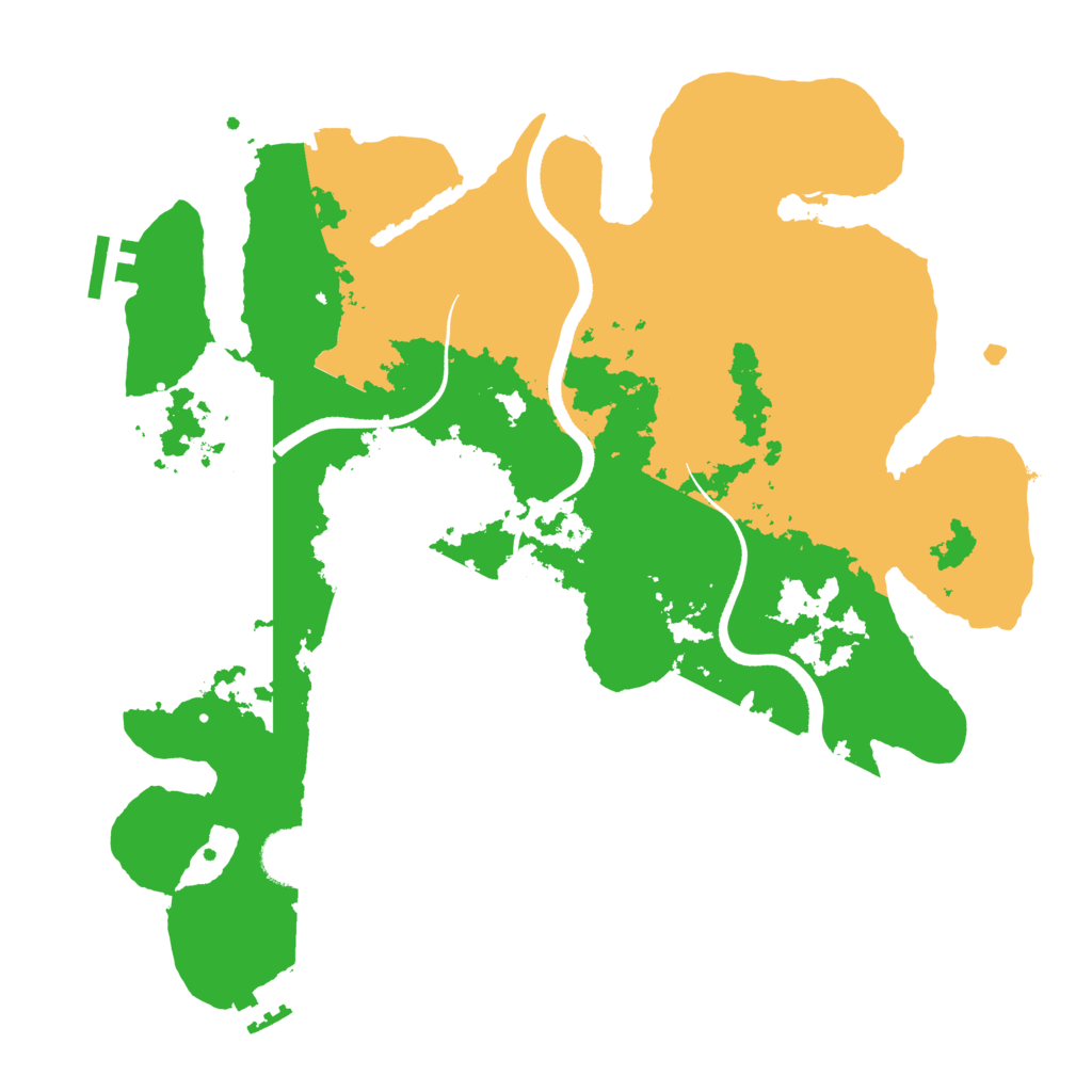 Biome Rust Map: Procedural Map, Size: 3500, Seed: 20243806