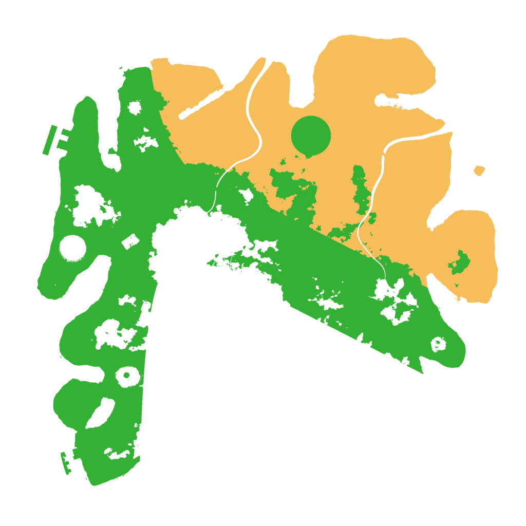 Biome Rust Map: Procedural Map, Size: 3500, Seed: 20243806