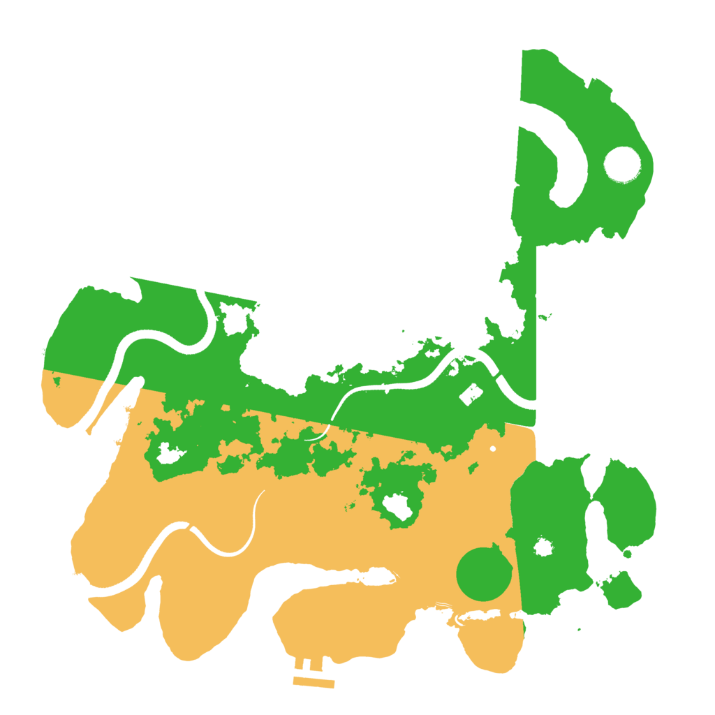 Biome Rust Map: Procedural Map, Size: 3500, Seed: 1546836136