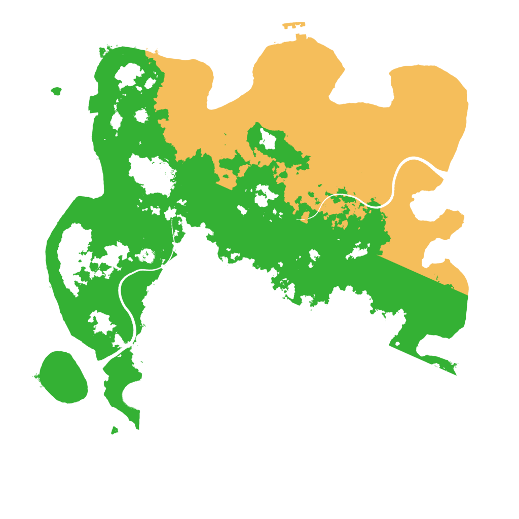 Biome Rust Map: Procedural Map, Size: 3500, Seed: 128376876