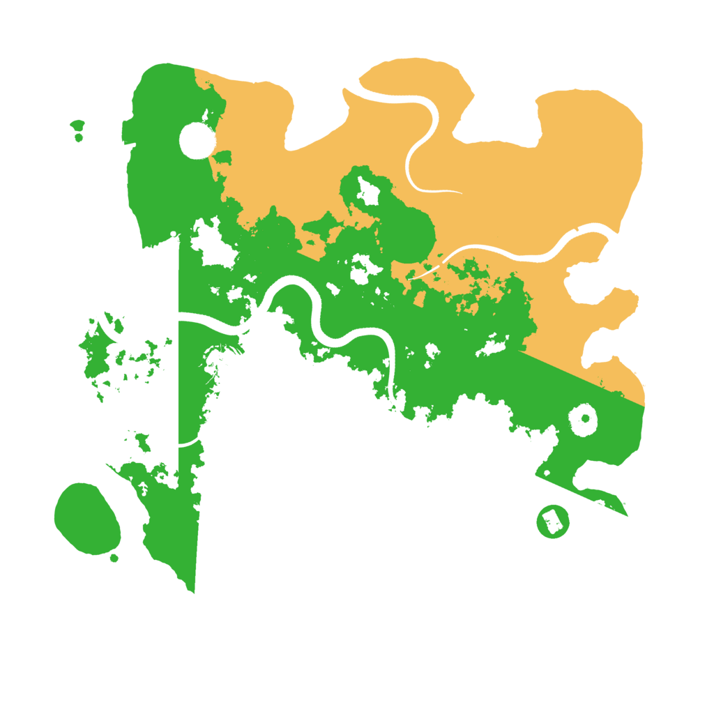 Biome Rust Map: Procedural Map, Size: 3500, Seed: 128376876