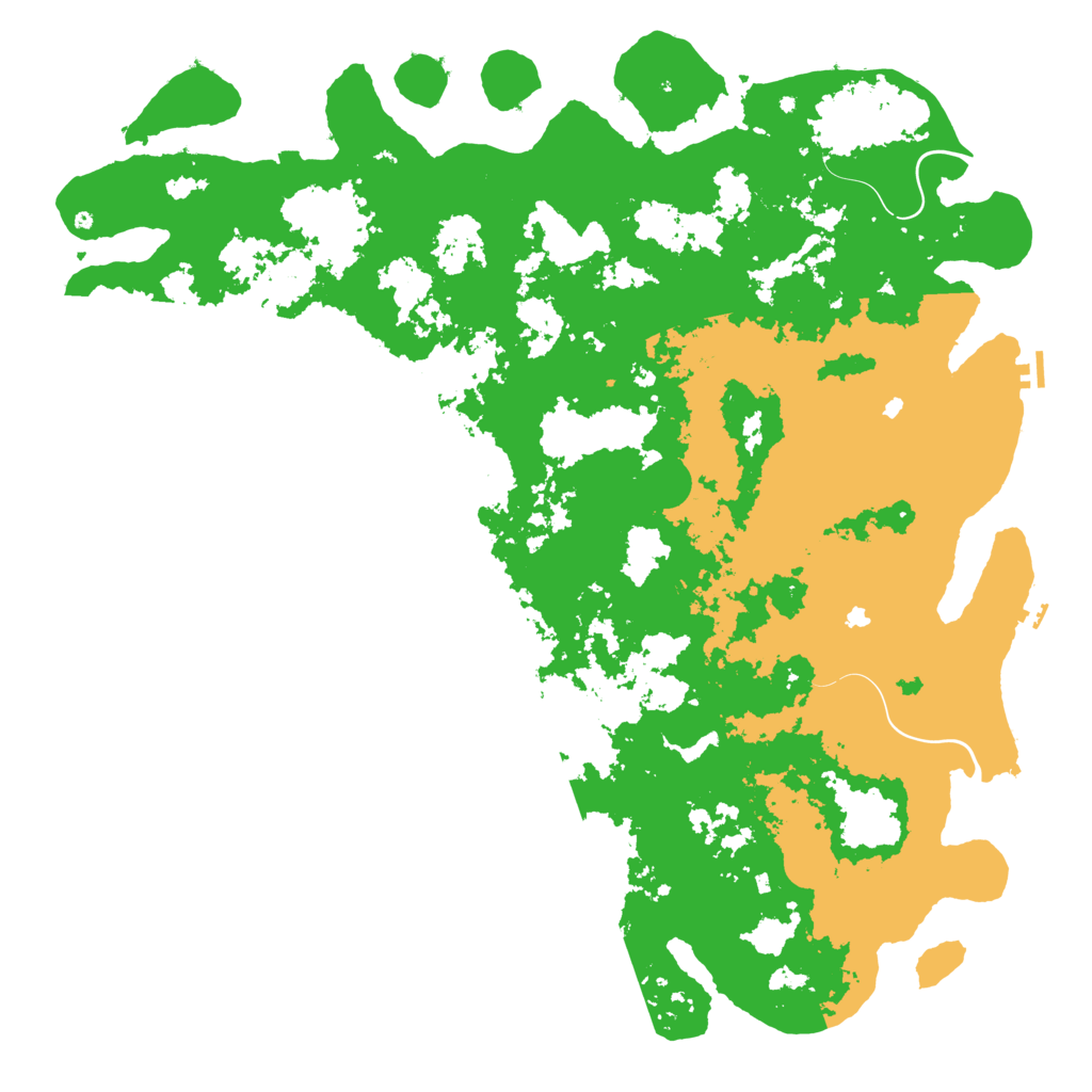 Biome Rust Map: Procedural Map, Size: 6000, Seed: 1071812103