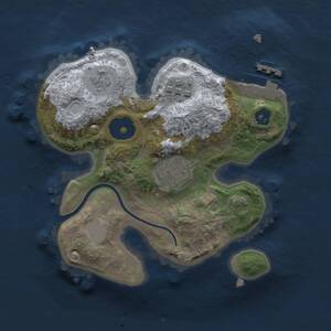 Thumbnail Rust Map: Procedural Map, Size: 2000, Seed: 317031734, 5 Monuments