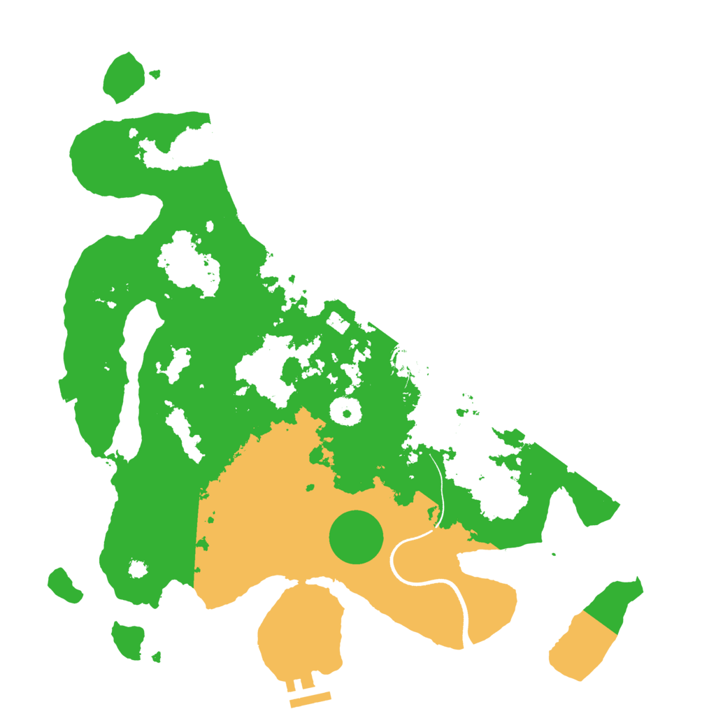 Biome Rust Map: Procedural Map, Size: 3500, Seed: 2147469420